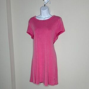 American Eagle Outfitters Vibrant Pink Short Sleeve Tee